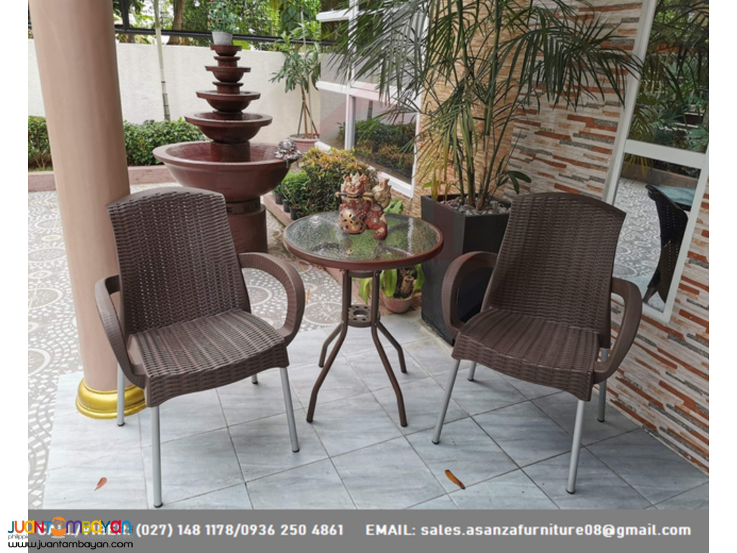 Plastic Rattan-Table & Chair Factory Price