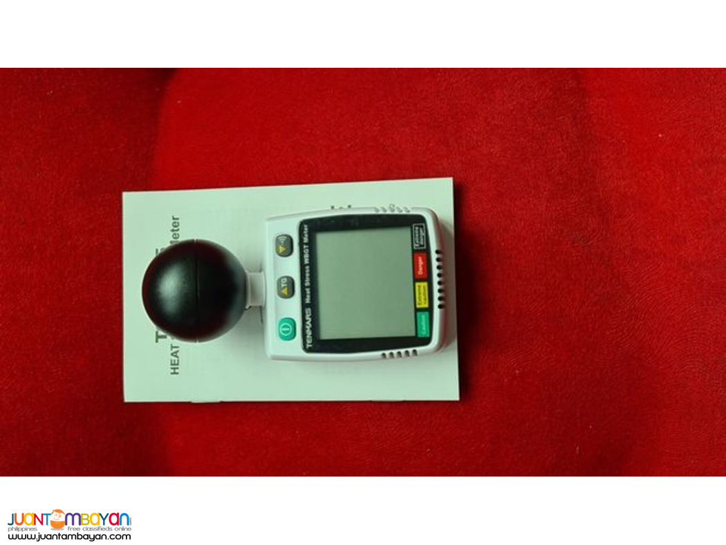 Heat Stress WBGT Meter, Wet Bulb Globe Temperature, Tenmars, TM-288