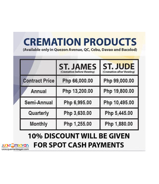 St. Peter Cremation Service and Cremation Plan 