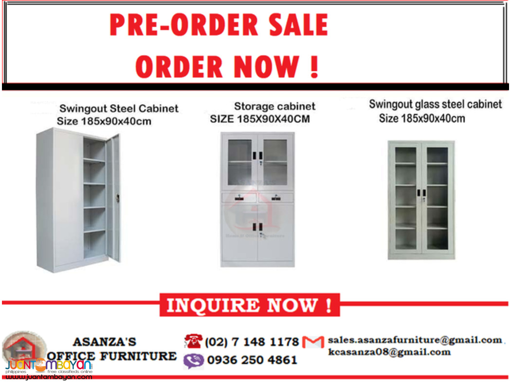 SLIDING/SWING DOOR CABINET | CHAIRS | OFFICE PARTITION - FACTORY PRICE