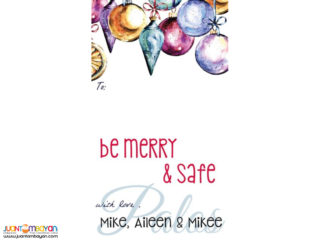 Christmas Gift Tag, Birthday Gift Tag, Family Gift Tag