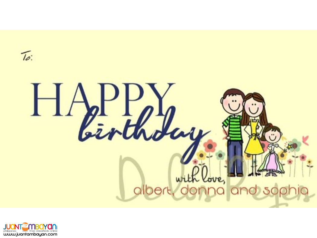 Christmas Gift Tag, Birthday Gift Tag, Family Gift Tag