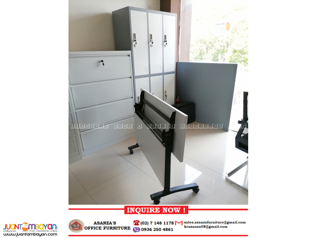 FOLDING TABLE WITH CASTER WHEEL | FACTORY PRICE*(120.160.180Wcm)