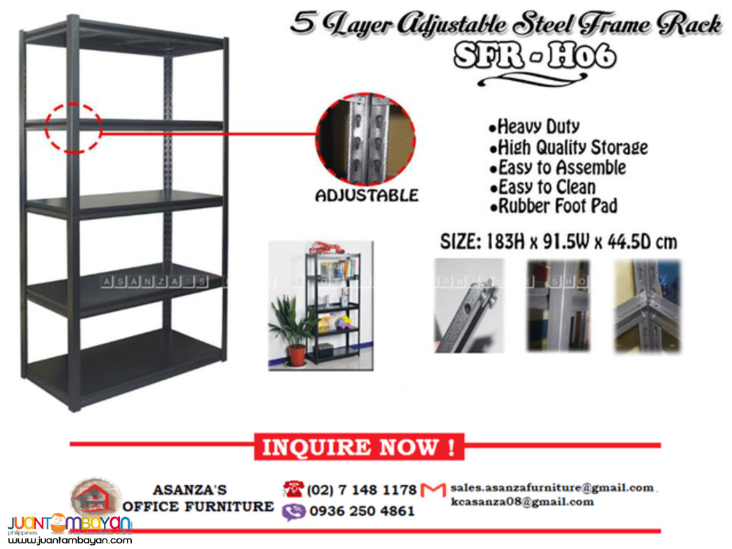STEEL RACK *ADJUSTABLE LAYER* | FACTORY PRICE 