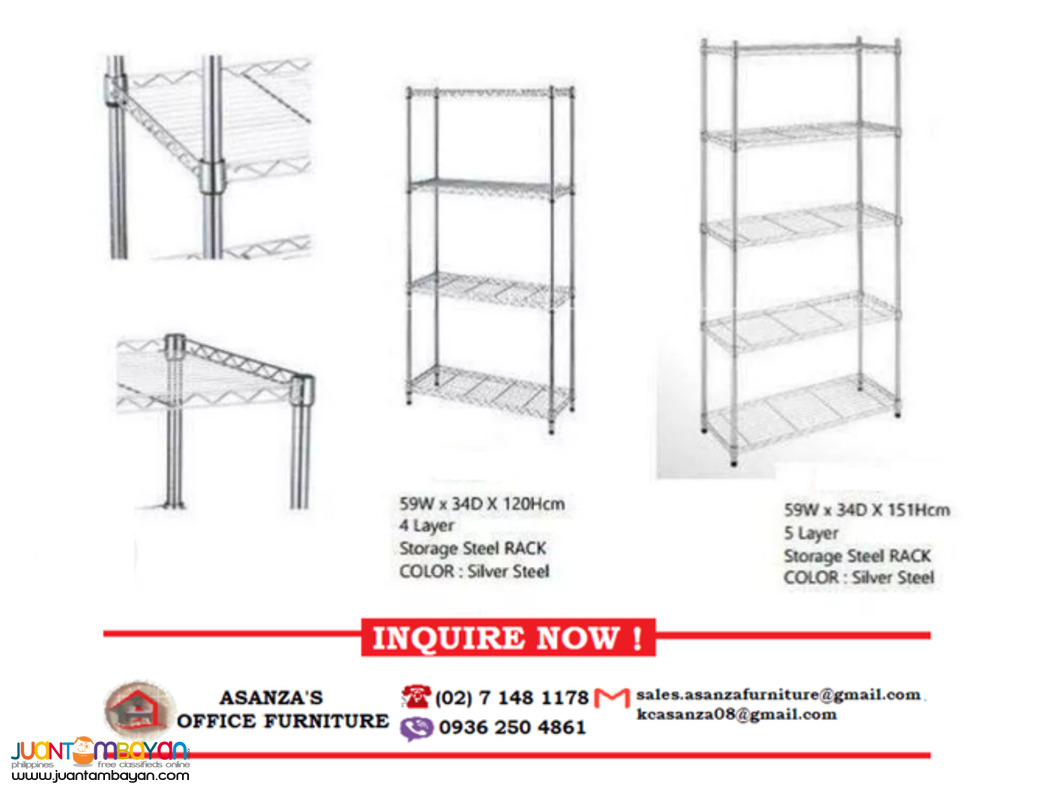 STEEL RACK *ADJUSTABLE LAYER* | FACTORY PRICE 