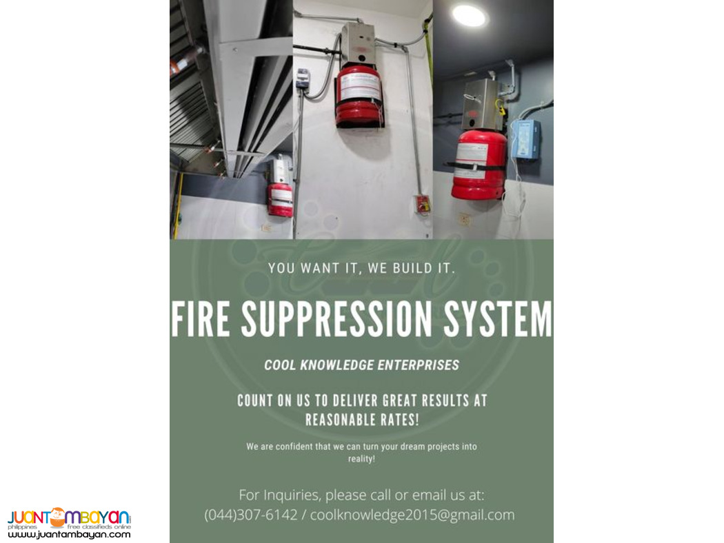 fire Suppression System, Supply, Install, Bulacan Area, NCR fire Suppression System, Supply, Install, Bulacan Area, NCR