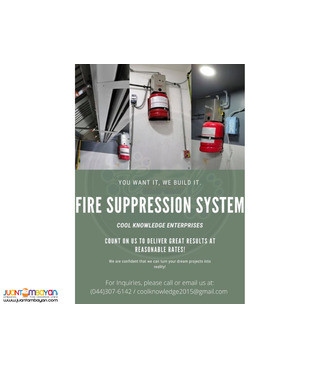 fire Suppression System, Supply, Install, Bulacan Area, NCR