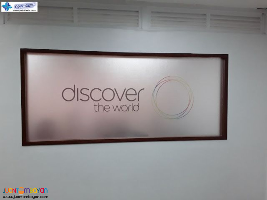 Custom Frosted Glass Sticker Supplier Philippines