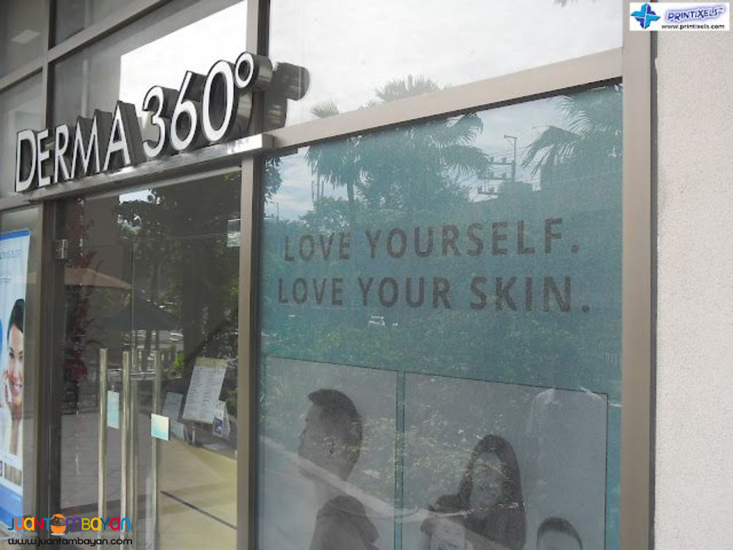 Custom Frosted Glass Sticker Supplier Philippines
