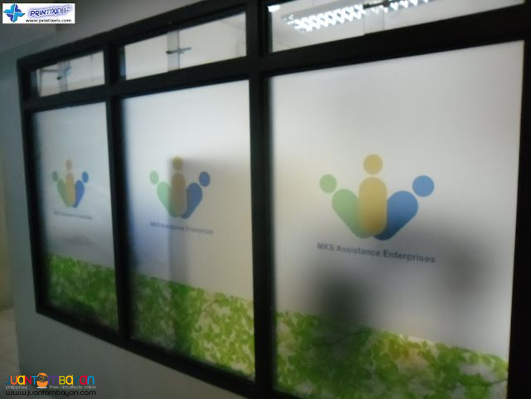 Custom Frosted Glass Sticker Supplier Philippines