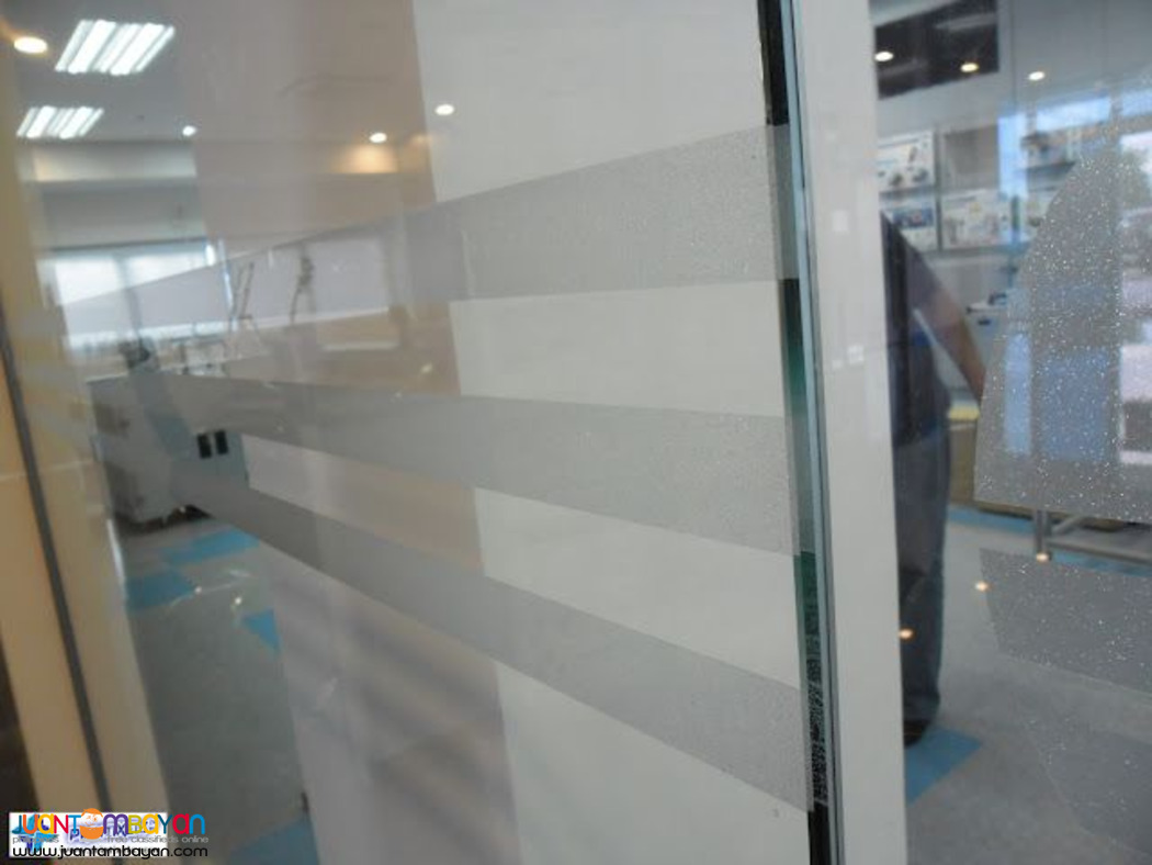 Custom Frosted Glass Sticker Supplier Philippines