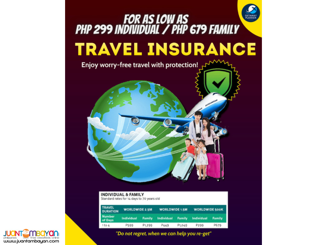 Safe Trip Comprehensive Travel Insurance (via air only)