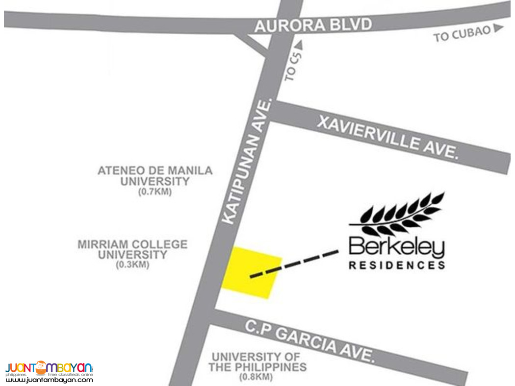 Quezon City 1 BR condo for sale facing Miriam College