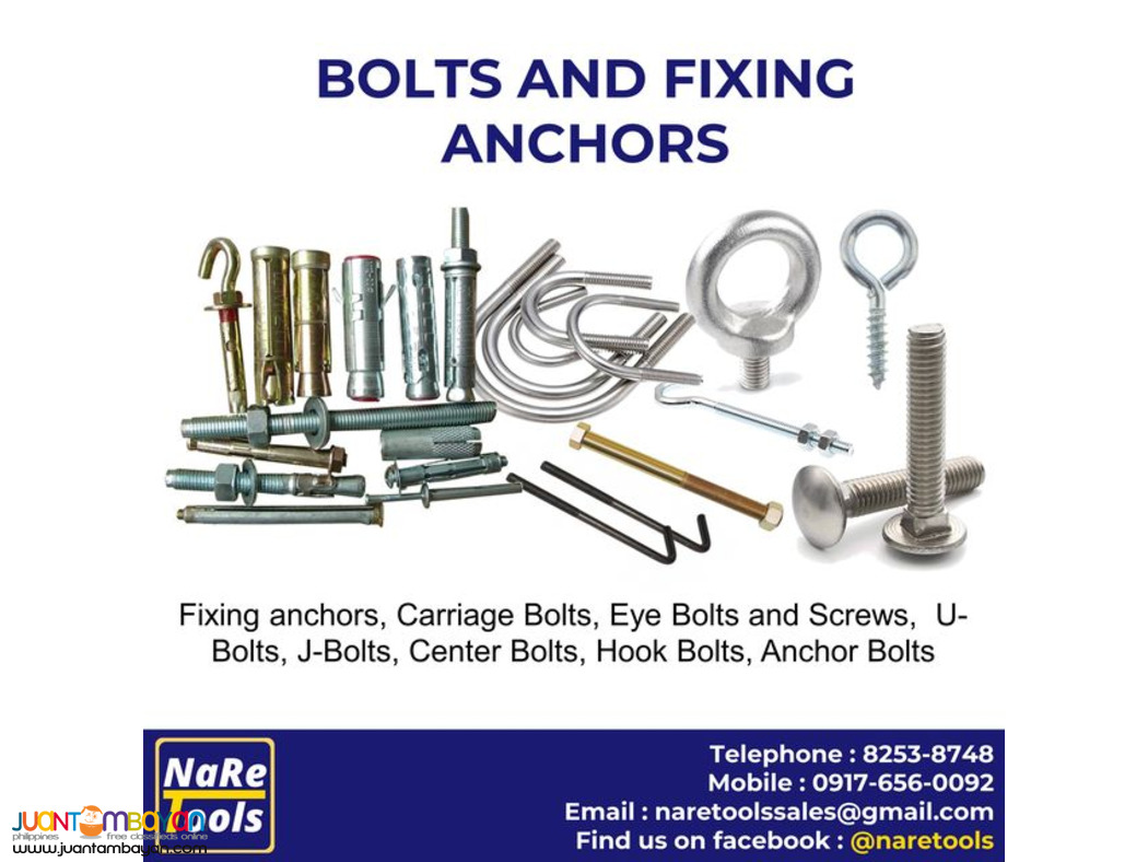 BOLTS AND FIXING ANCHORS