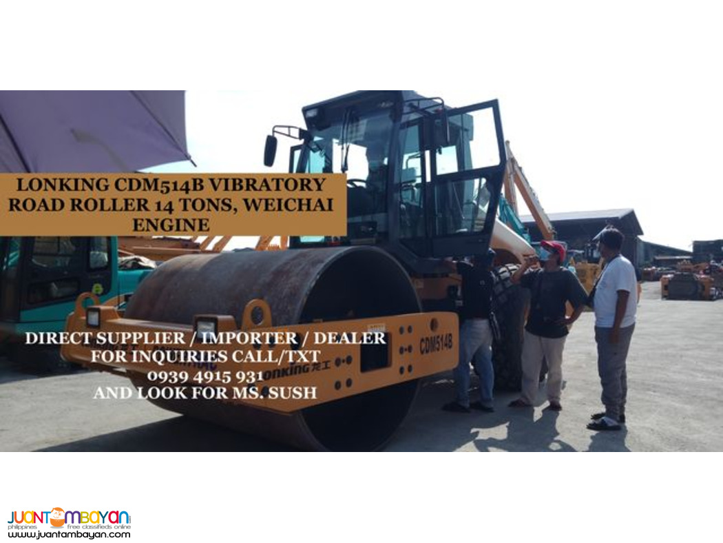 14tons vibratory road roller pizon cdm514b lonking for sale