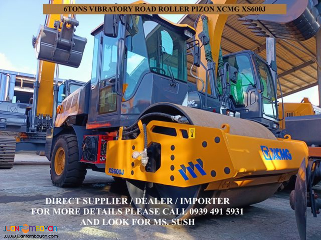 xs600j XCMG Vibratory road roller pizon 6tons for sale
