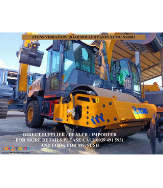 xs600j XCMG Vibratory road roller pizon 6tons for sale