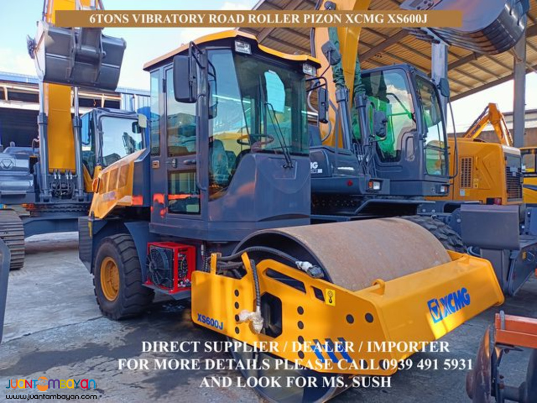 xs600j XCMG Vibratory road roller pizon 6tons for sale