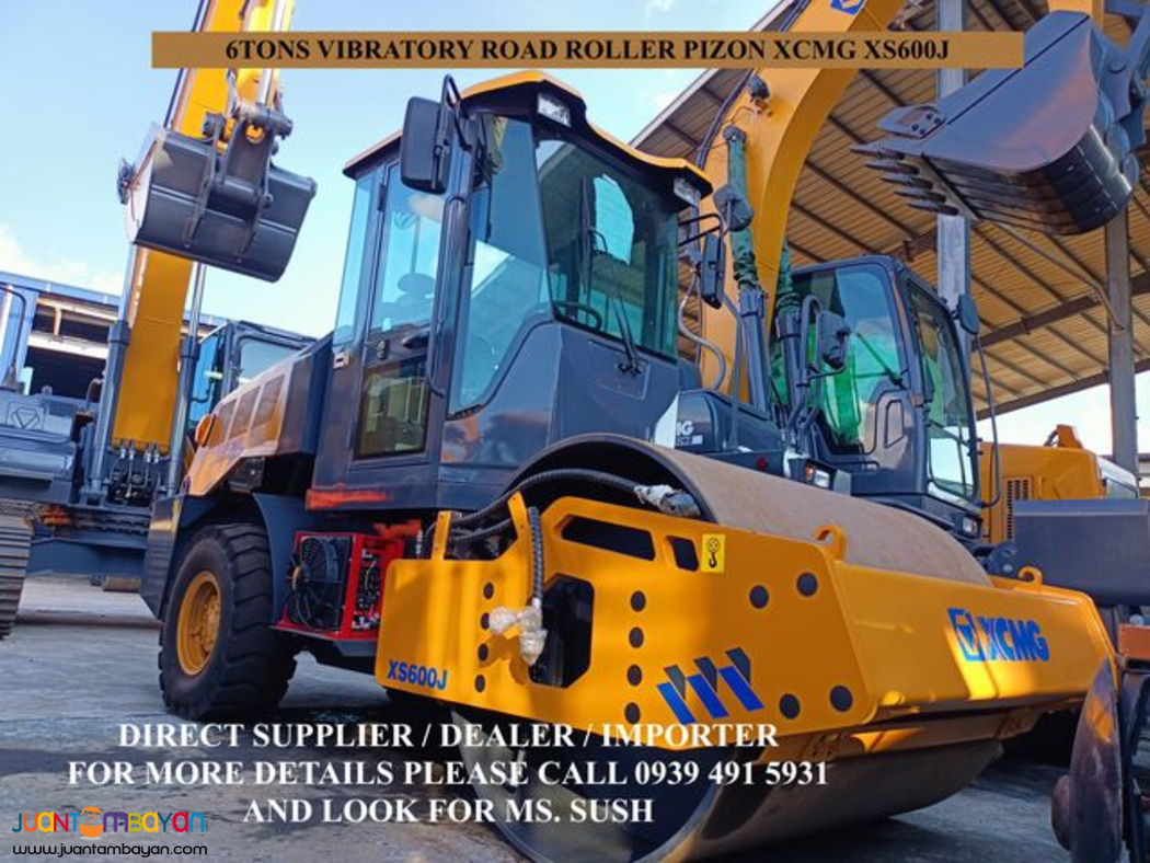 xs600j XCMG Vibratory road roller pizon 6tons for sale
