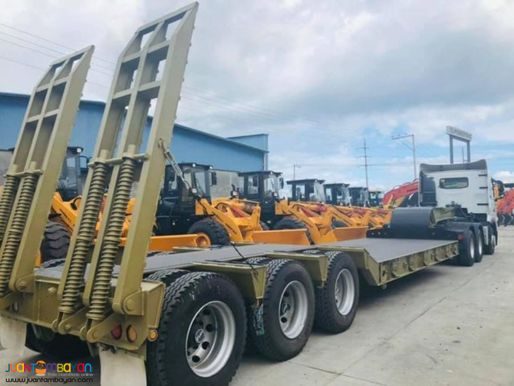 TRI-AXLE LOWBED TRAILER 40ft 60tons Capacity 