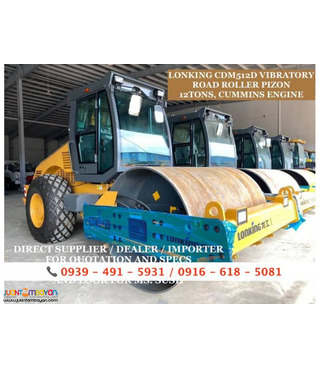 cdm512b vibratory road roller pizon 12tons lonking