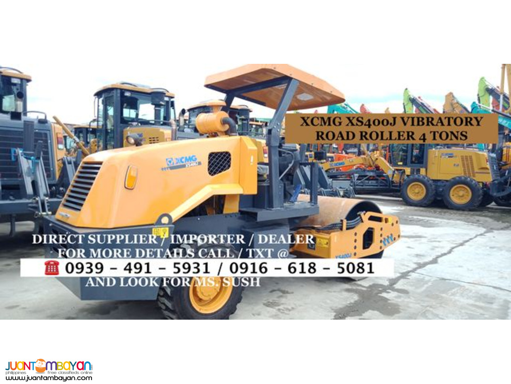 4tons vibratory road roller pizon xCMG XS400j, single Drum for sale