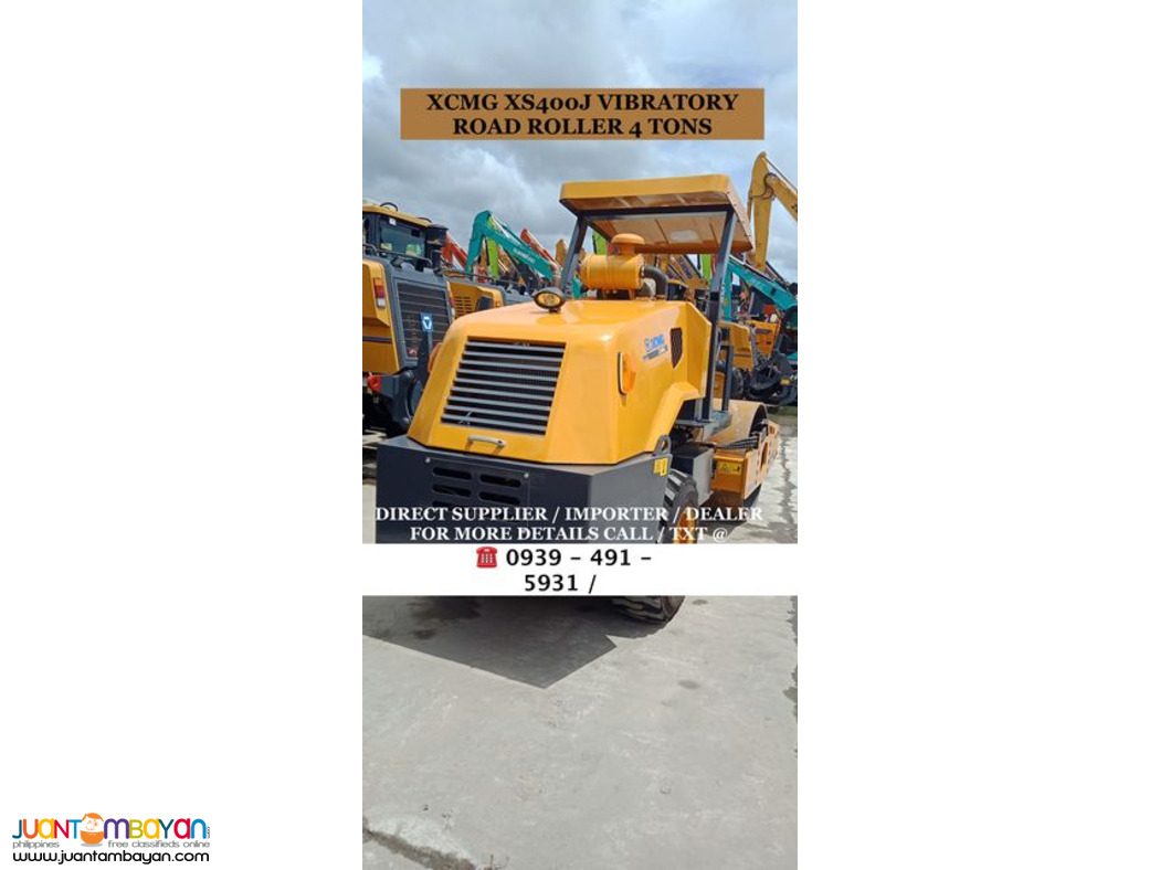 4tons vibratory road roller pizon xCMG XS400j, single Drum for sale