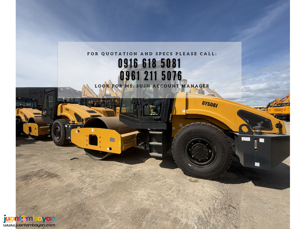 sinomach GSY08J 8tons Vibratory Road Roller Pizon brand new