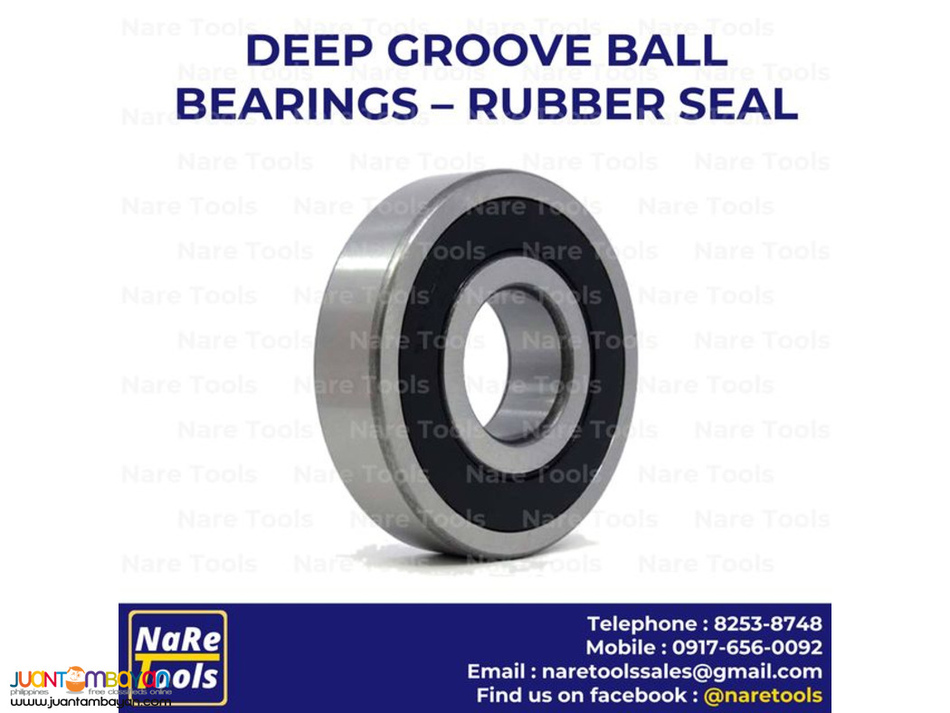 Deep Groove Ball Bearings (Rubber Seal)