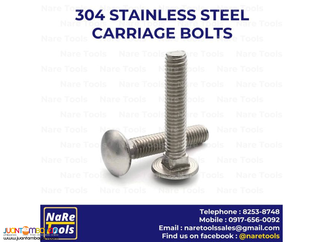 304 Stainless Steel Carriage Bolts