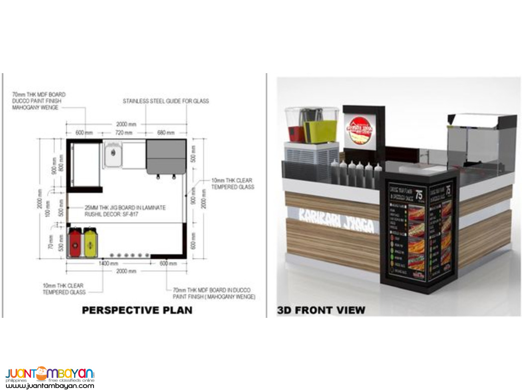 Mall Kiosk Designing, Mall Cart Designing