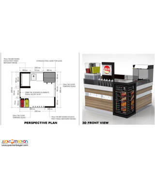Mall Kiosk Designing, Mall Cart Designing