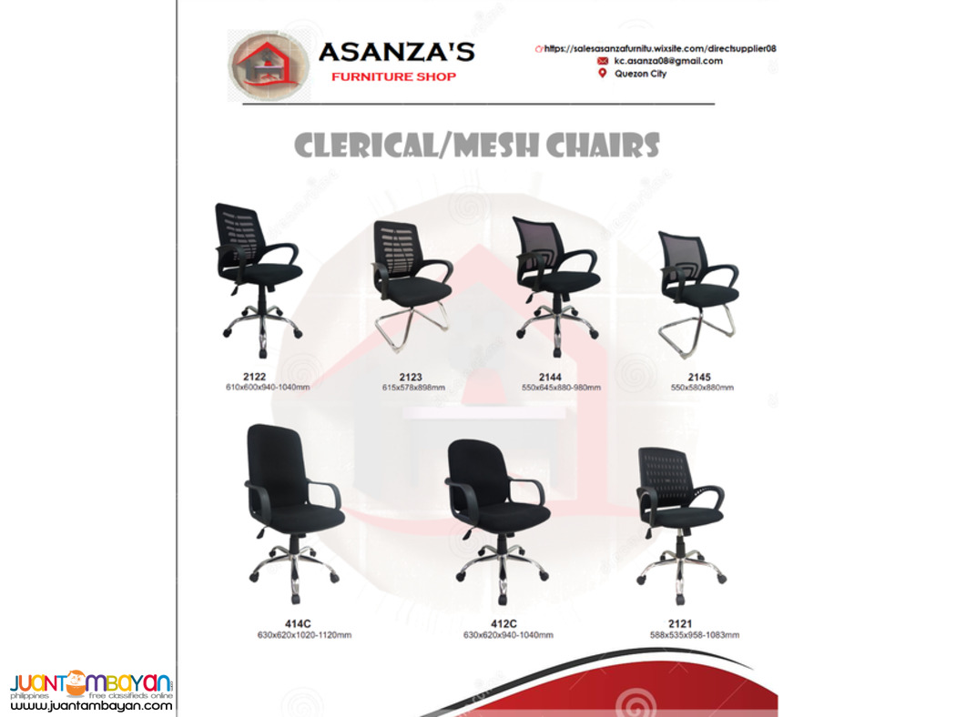 CLERICAL | MESH | VISITOR | EXECUTIVE CHAIRS - FACTORY PRICE