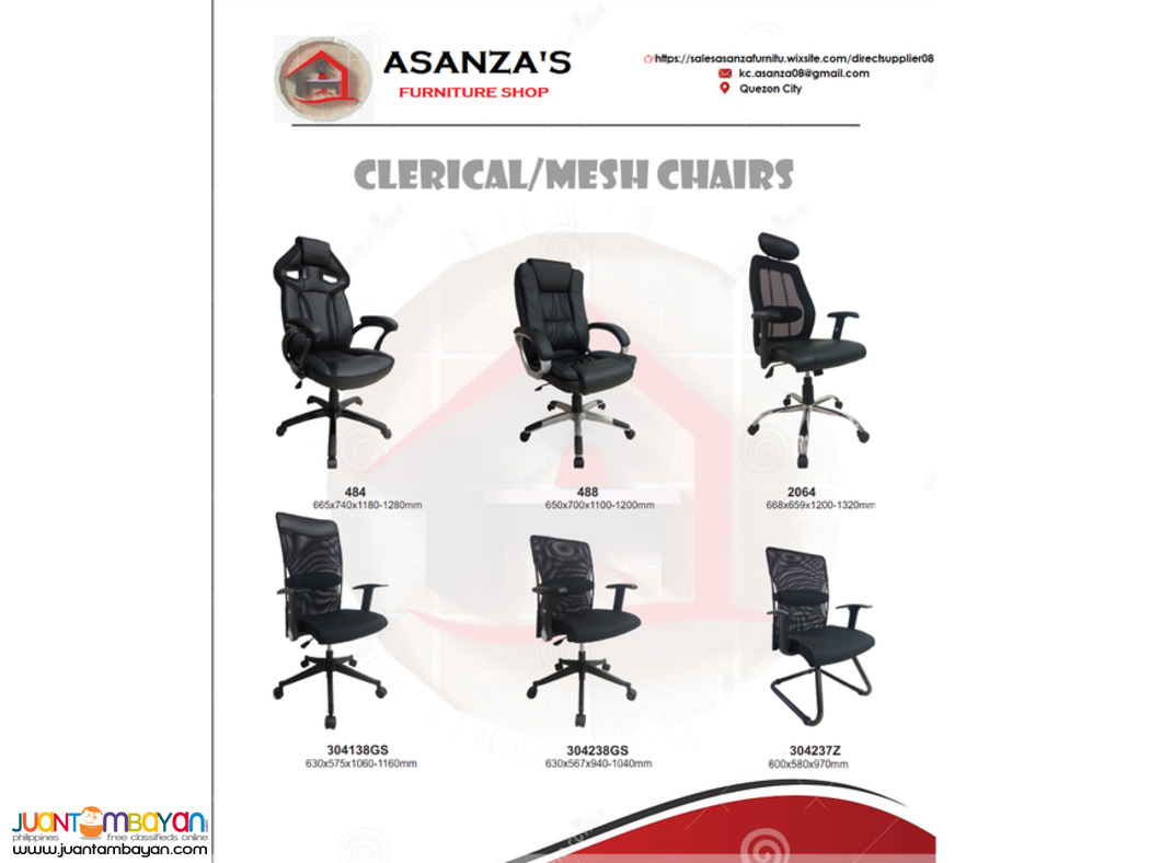 CLERICAL | MESH | VISITOR | EXECUTIVE CHAIRS - FACTORY PRICE
