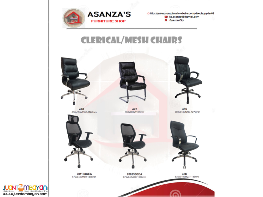 CLERICAL | MESH | VISITOR | EXECUTIVE CHAIRS - FACTORY PRICE