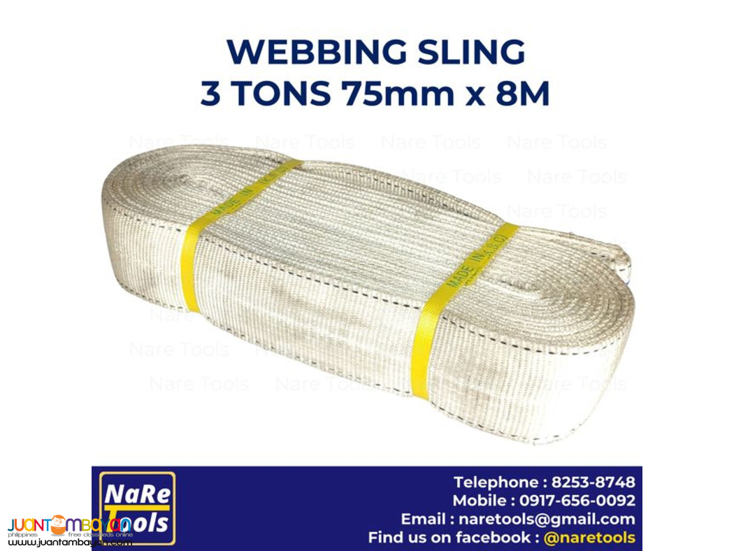 Webbing Sling 3Tons 75mmx8m