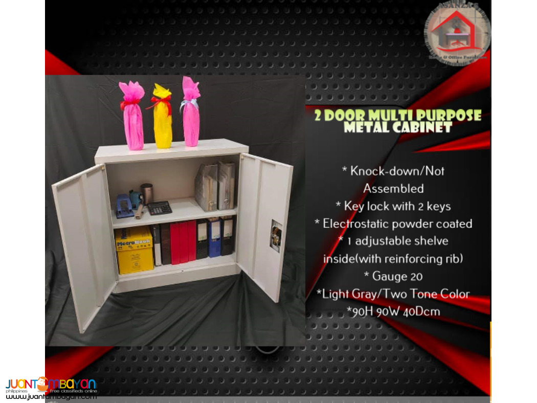 2 Layer Swing Door Metal Cabinet | Factory Price