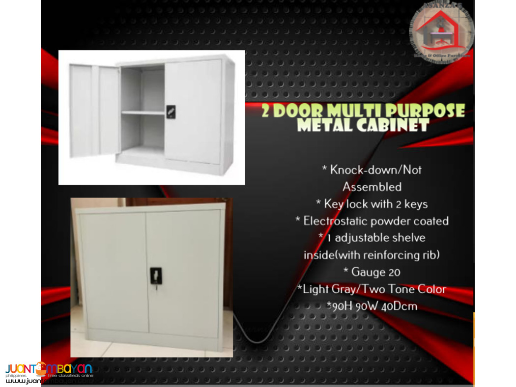 2 Layer Swing Door Metal Cabinet | Factory Price