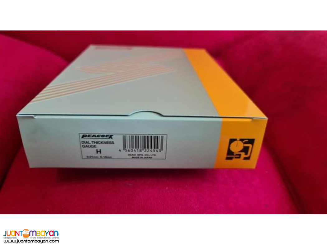 WIDE JAW Thickness Gauge, Dial Thickness Gauge, Peacock, (Japan)