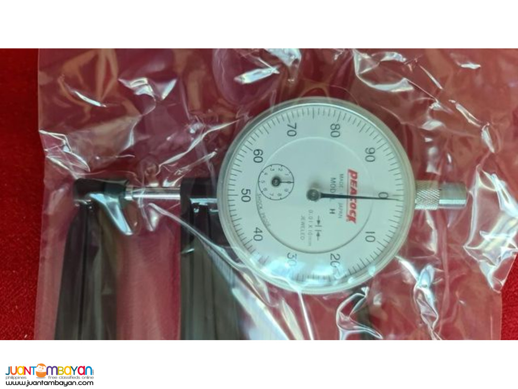 WIDE JAW Thickness Gauge, Dial Thickness Gauge, Peacock, (Japan)