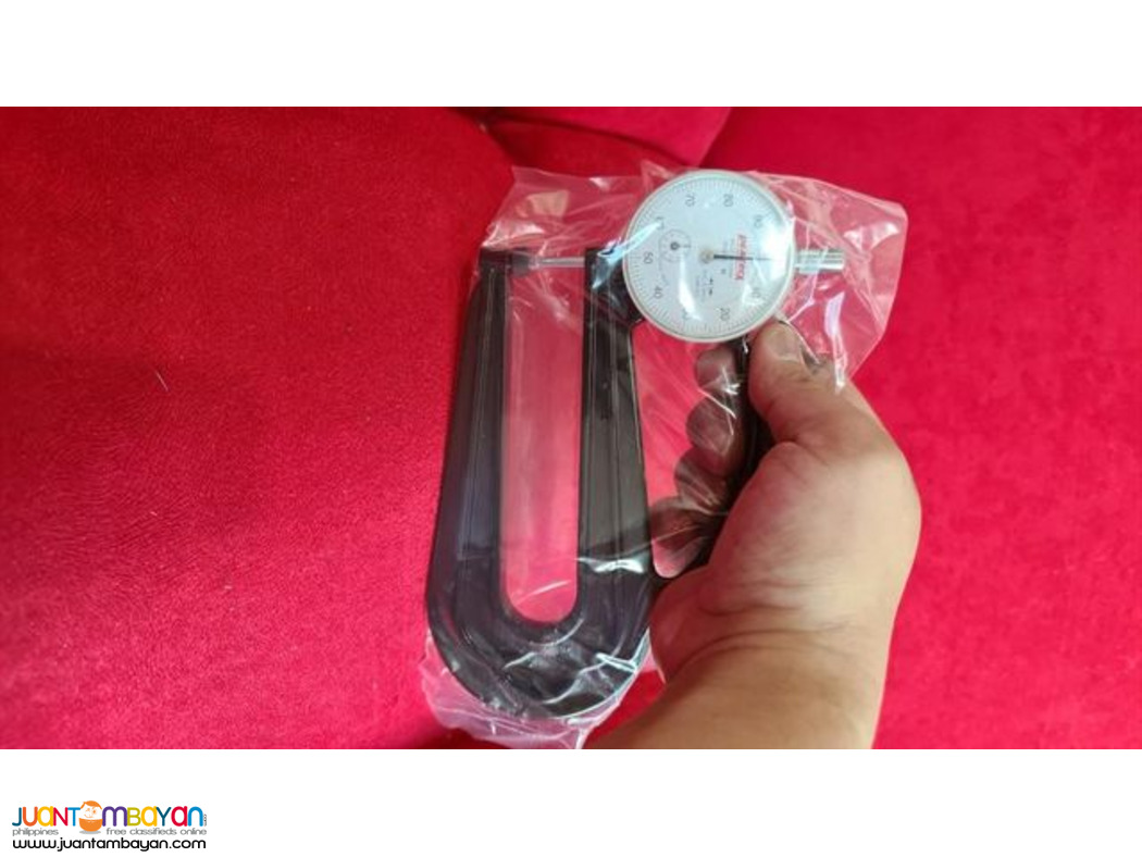 WIDE JAW Thickness Gauge, Dial Thickness Gauge, Peacock, (Japan)
