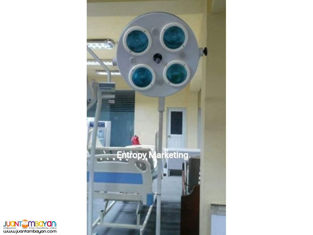 Vertical Shadowless OR lED Lamp with wheels