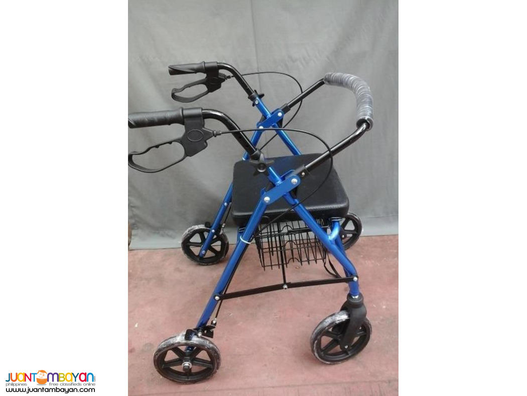 Rollator Walker With 4 wheels and handbrakes