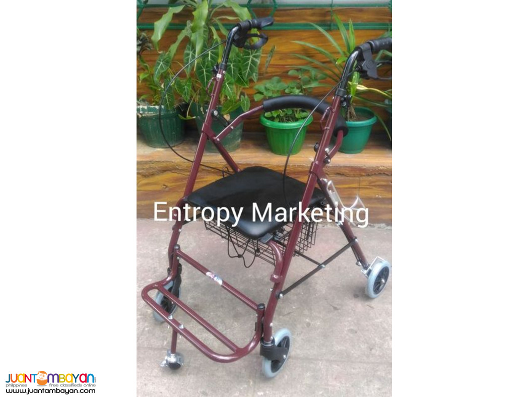 Rollator Walker with Footrest