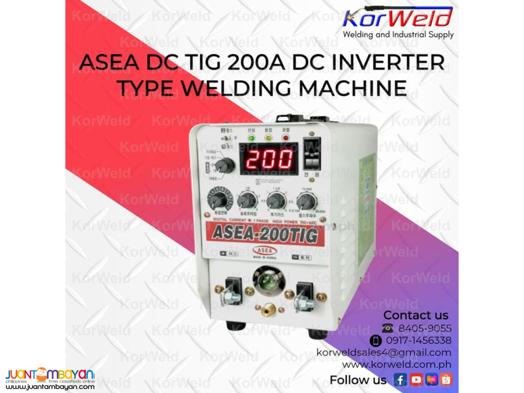 ASEA DC TIG 200A Welding machine Inverter Type 