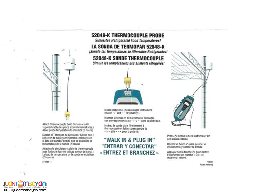 Cooper-Atkins Thermocouple Solid Simulator, 52048-K, Type-K 