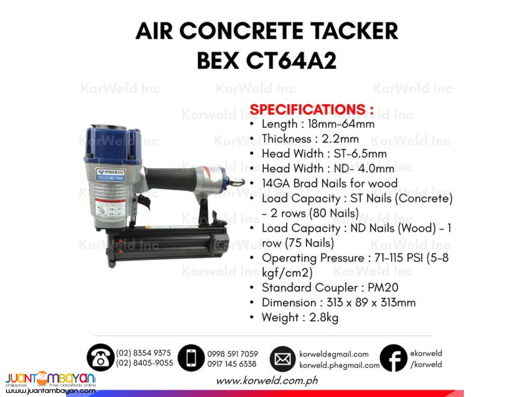 AIR CONCRETE TACKER BEX CT64A2