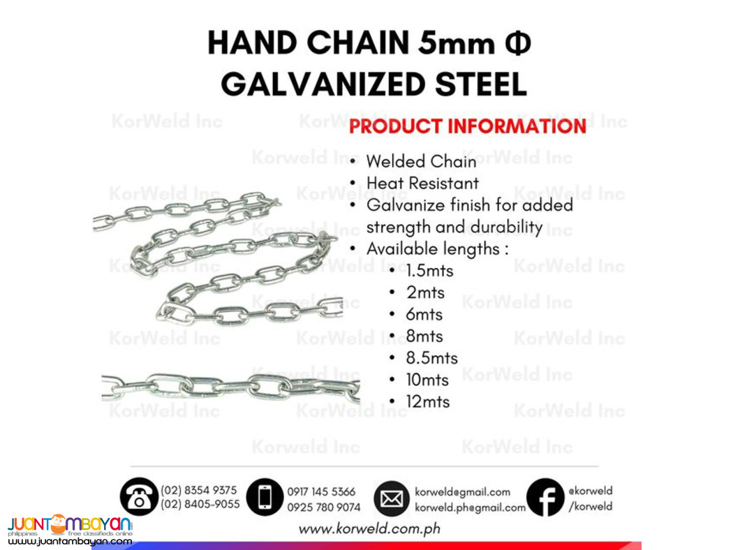 Hand Chain / Galvanized Steel Chain