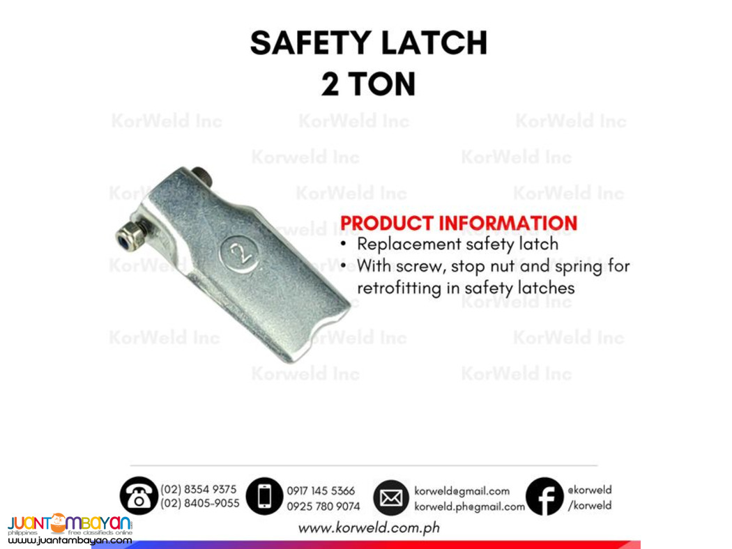 Safety Latch / Chain Block Safety Latch