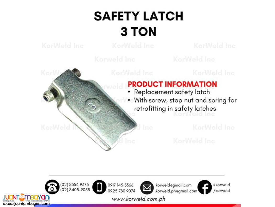 Safety Latch / Chain Block Safety Latch